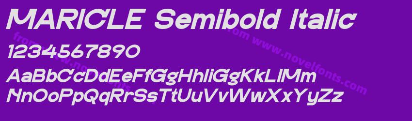 MARICLE Semibold ItalicPreview MARICLE Semibold ItalicPreview