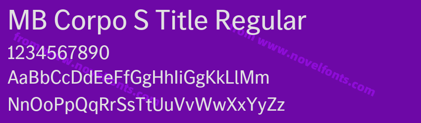 MB Corpo S Title RegularPreview MB Corpo S Title RegularPreview