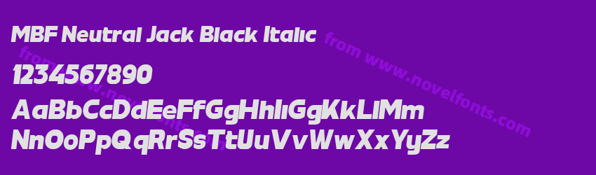 MBF Neutral Jack Black ItalicPreview MBF Neutral Jack Black ItalicPreview