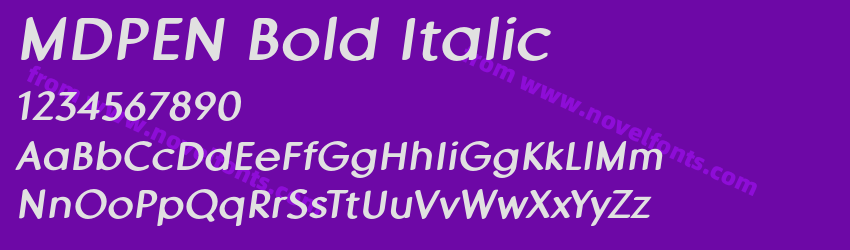 MDPEN Bold ItalicPreview MDPEN Bold ItalicPreview