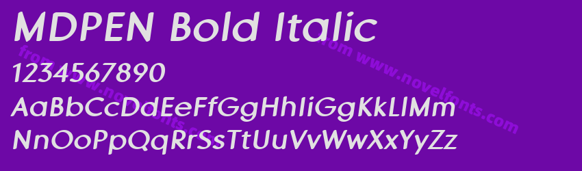 MDPEN Bold ItalicPreview MDPEN Bold ItalicPreview