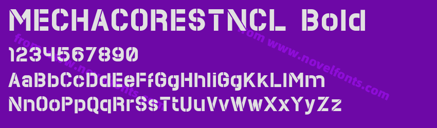 MECHACORESTNCL BoldPreview MECHACORESTNCL BoldPreview
