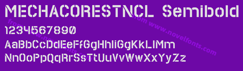 MECHACORESTNCL SemiboldPreview MECHACORESTNCL SemiboldPreview