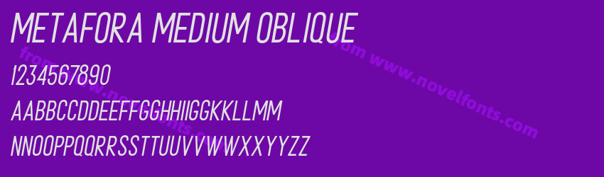 METAFORA Medium ObliquePreview METAFORA Medium ObliquePreview