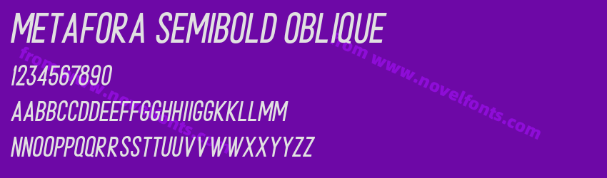 METAFORA Semibold ObliquePreview METAFORA Semibold ObliquePreview