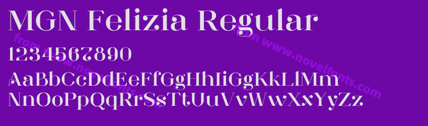 MGN Felizia RegularPreview MGN Felizia RegularPreview