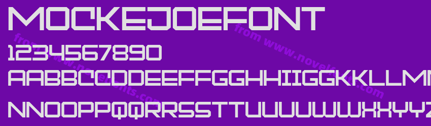 MOCKEJOEFONTPreview MOCKEJOEFONTPreview