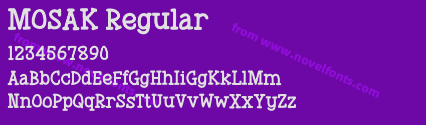 MOSAK RegularPreview MOSAK RegularPreview