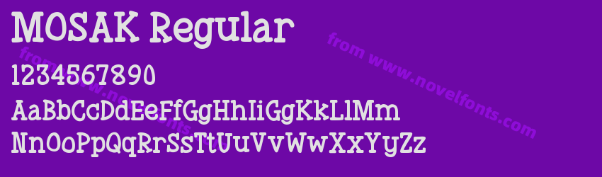 MOSAK RegularPreview MOSAK RegularPreview