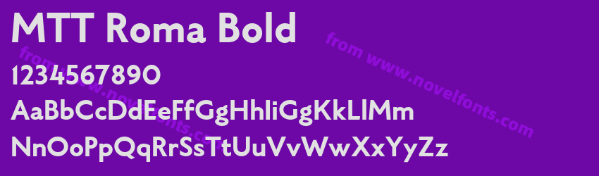 MTT Roma BoldPreview MTT Roma BoldPreview