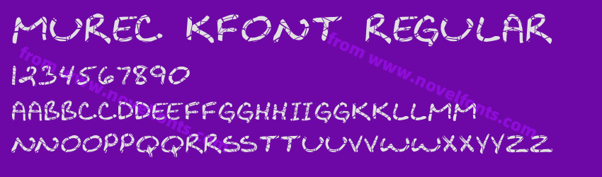MUREC Kfont RegularPreview MUREC Kfont RegularPreview