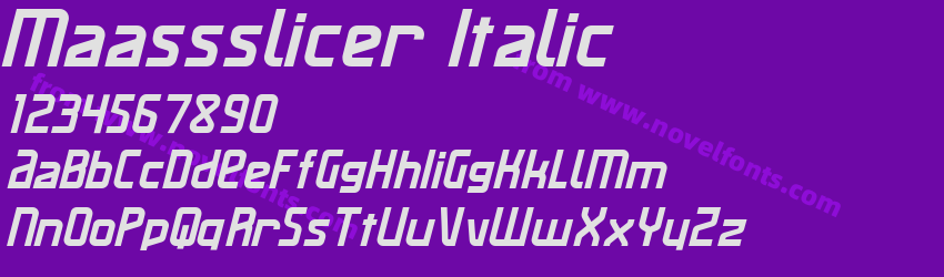 Maassslicer ItalicPreview Maassslicer ItalicPreview