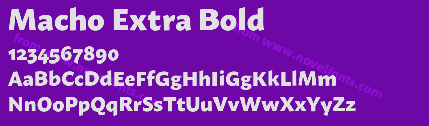 Macho Extra BoldPreview Macho Extra BoldPreview