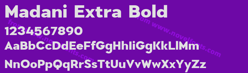 Madani Extra BoldPreview Madani Extra BoldPreview