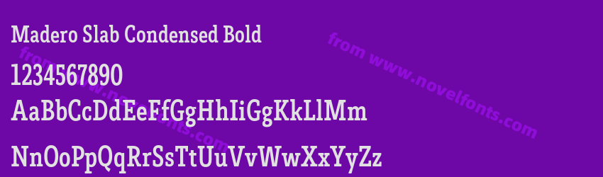 Madero Slab Condensed BoldPreview Madero Slab Condensed BoldPreview