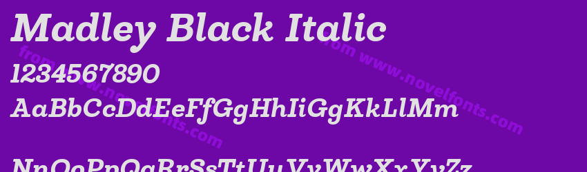 Madley Black ItalicPreview Madley Black ItalicPreview