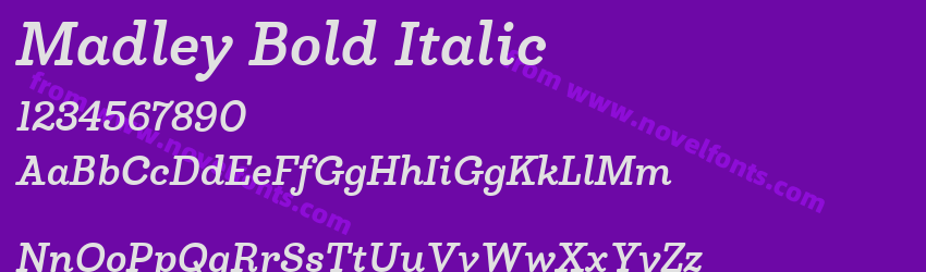 Madley Bold ItalicPreview Madley Bold ItalicPreview