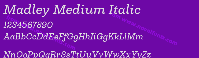 Madley Medium ItalicPreview Madley Medium ItalicPreview