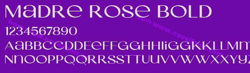 Madre Rose BoldPreview Madre Rose BoldPreview