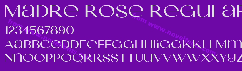 Madre Rose RegularPreview Madre Rose RegularPreview