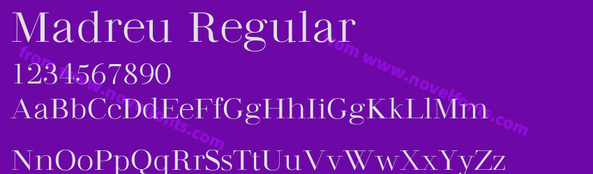 Madreu RegularPreview Madreu RegularPreview