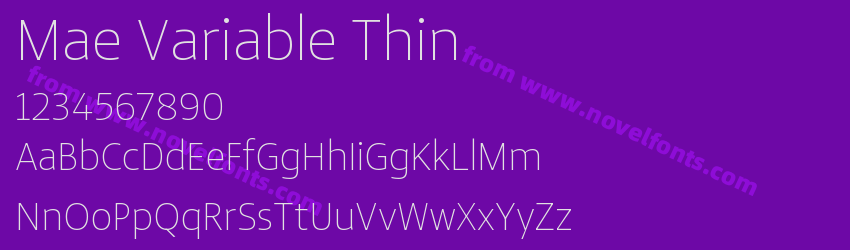 Mae Variable ThinPreview Mae Variable ThinPreview