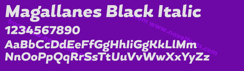 Magallanes Black ItalicPreview Magallanes Black ItalicPreview