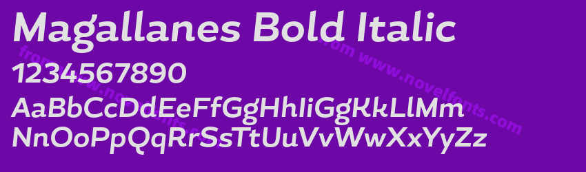 Magallanes Bold ItalicPreview Magallanes Bold ItalicPreview