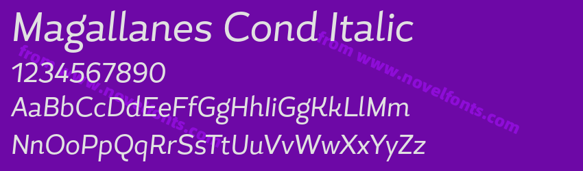 Magallanes Cond ItalicPreview Magallanes Cond ItalicPreview