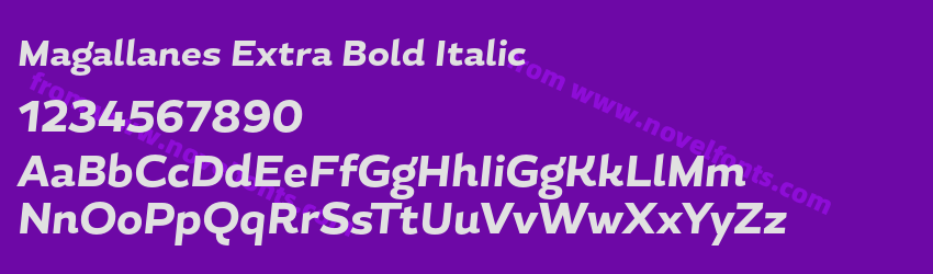 Magallanes Extra Bold ItalicPreview Magallanes Extra Bold ItalicPreview