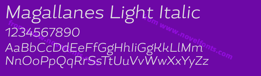Magallanes Light ItalicPreview Magallanes Light ItalicPreview