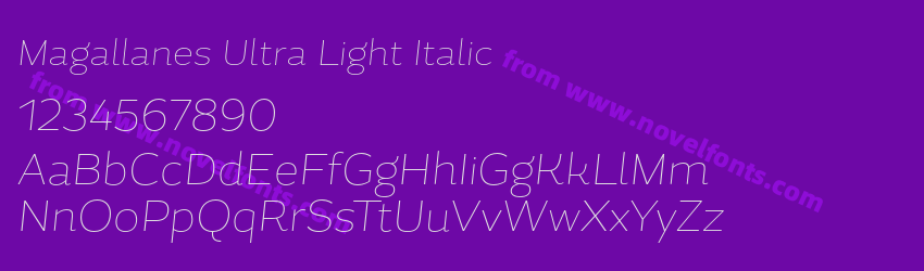 Magallanes Ultra Light ItalicPreview Magallanes Ultra Light ItalicPreview
