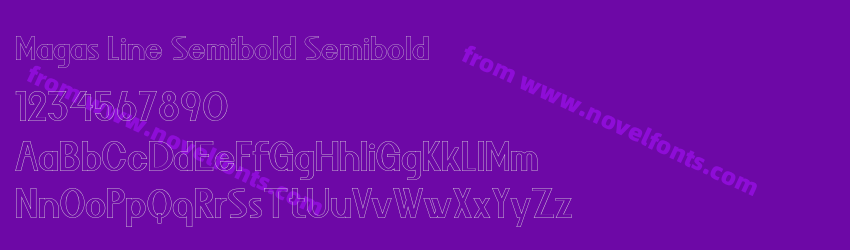 Magas Line Semibold SemiboldPreview Magas Line Semibold SemiboldPreview
