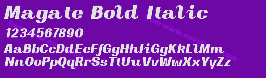 Magate Bold ItalicPreview Magate Bold ItalicPreview