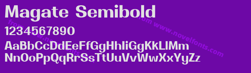 Magate SemiboldPreview Magate SemiboldPreview