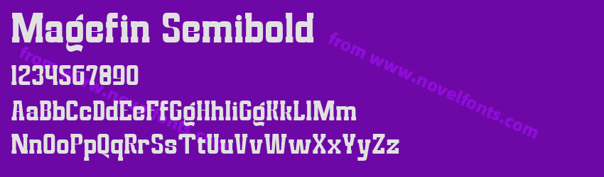 Magefin SemiboldPreview Magefin SemiboldPreview