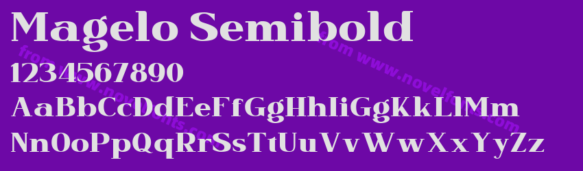Magelo SemiboldPreview Magelo SemiboldPreview