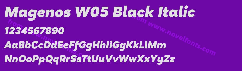 Magenos W05 Black ItalicPreview Magenos W05 Black ItalicPreview