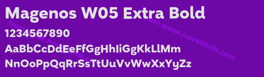 Magenos W05 Extra BoldPreview Magenos W05 Extra BoldPreview