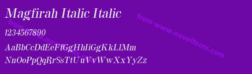 Magfirah Italic ItalicPreview Magfirah Italic ItalicPreview