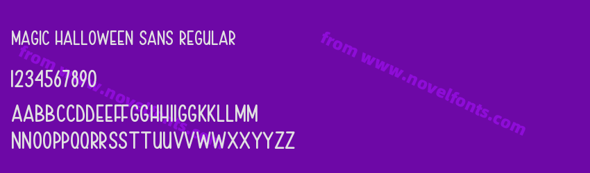 Magic Halloween Sans RegularPreview Magic Halloween Sans RegularPreview