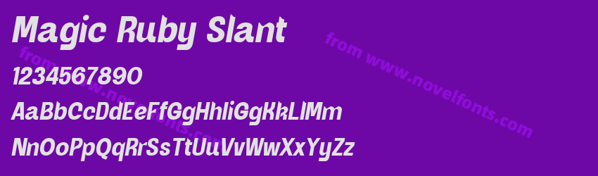 Magic Ruby SlantPreview Magic Ruby SlantPreview