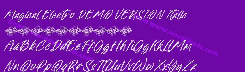 Magical Electro DEMO VERSION ItalicPreview Magical Electro DEMO VERSION ItalicPreview