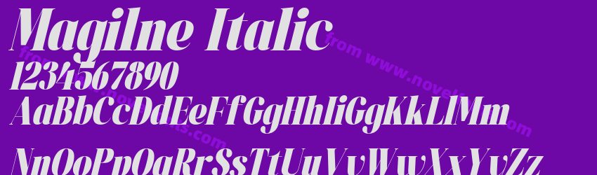 Magilne ItalicPreview Magilne ItalicPreview