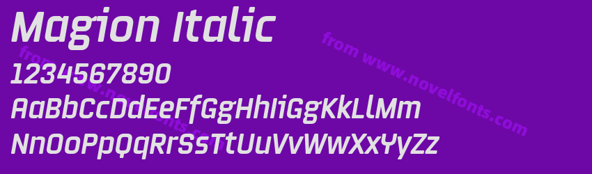 Magion ItalicPreview Magion ItalicPreview
