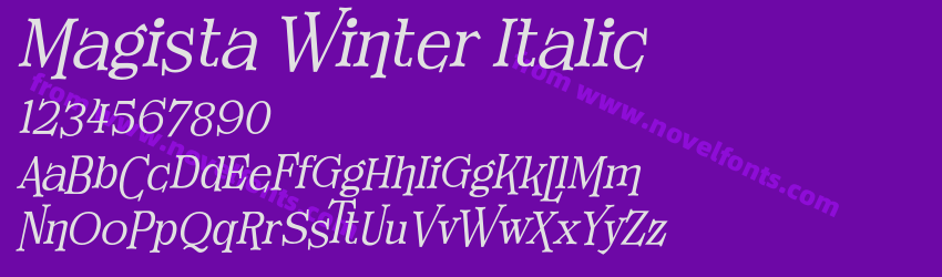 Magista Winter ItalicPreview Magista Winter ItalicPreview