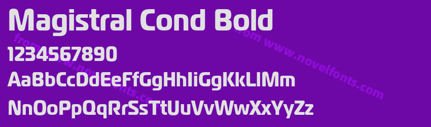 Magistral Cond BoldPreview Magistral Cond BoldPreview