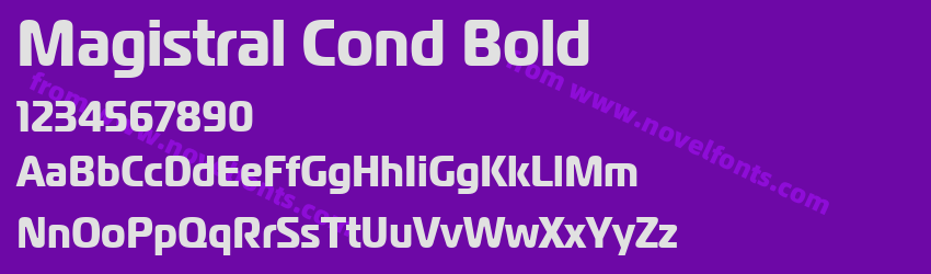 Magistral Cond BoldPreview Magistral Cond BoldPreview