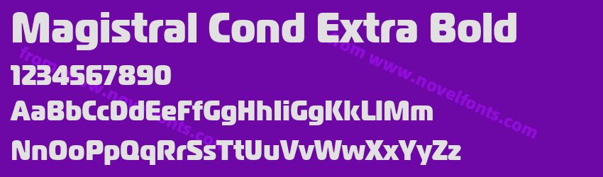 Magistral Cond Extra BoldPreview Magistral Cond Extra BoldPreview