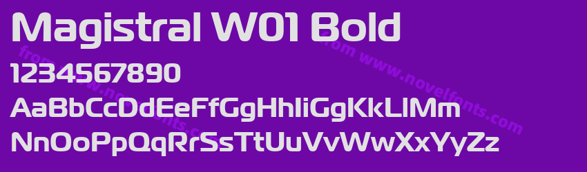 Magistral W01 BoldPreview Magistral W01 BoldPreview